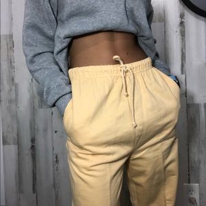 Yellow sweatpants
